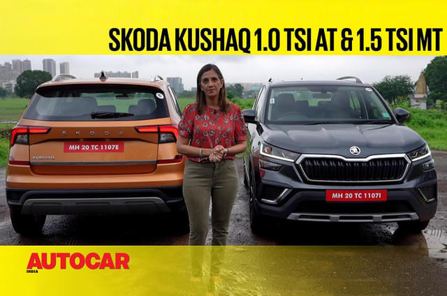 Skoda Kushaq 1.0T AT, 1.5T MT video review