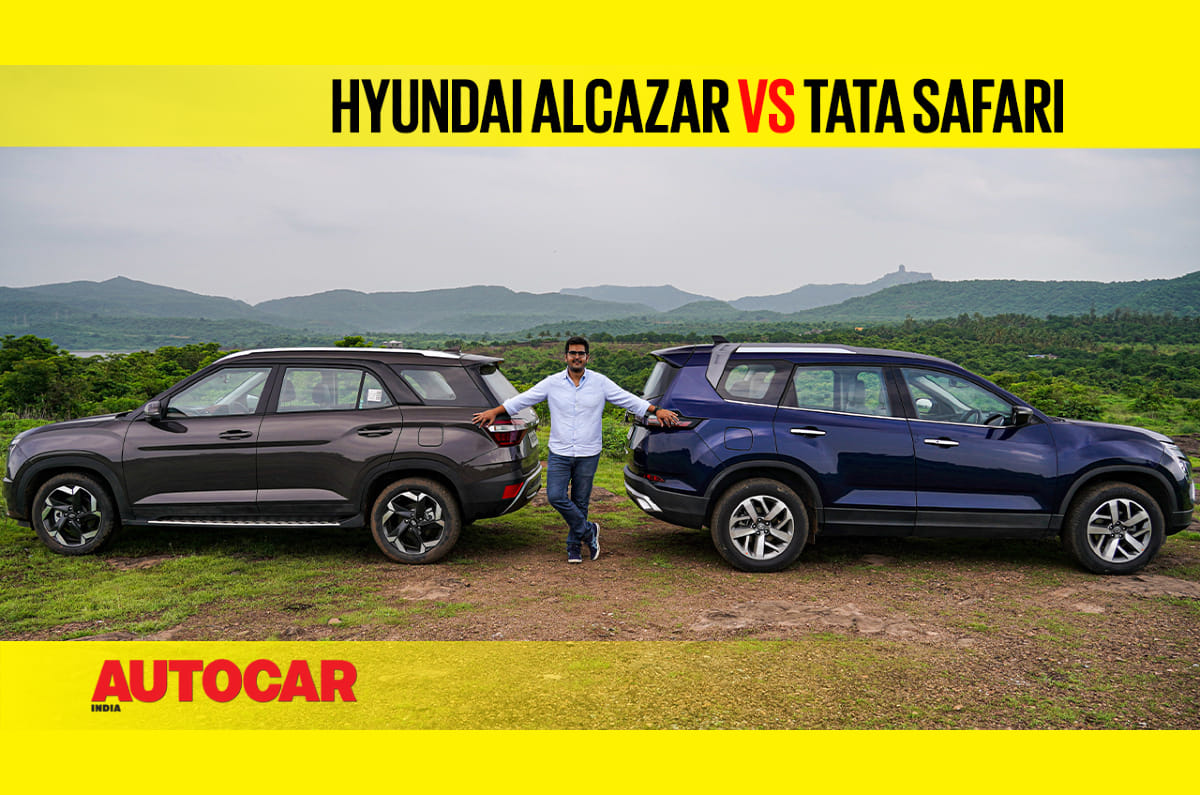 Hyundai Alcazar vs Tata Safari comparison video