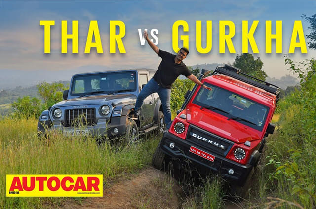 New Force Gurkha vs Mahindra Thar comparison video