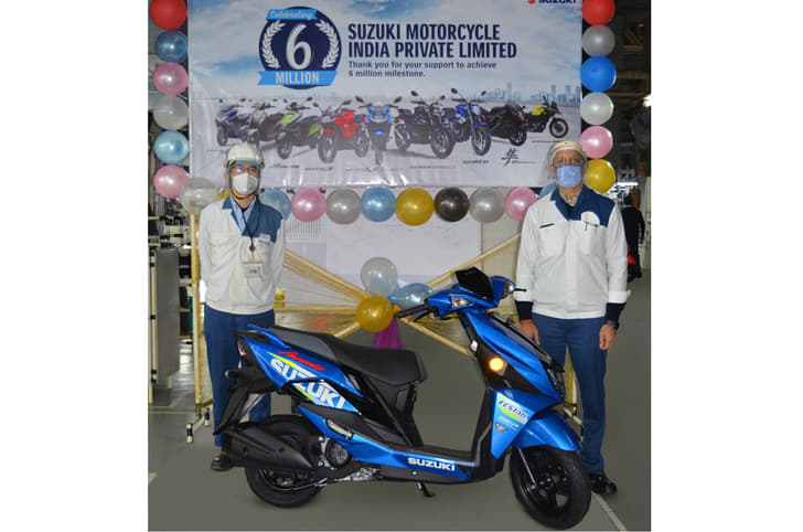 Suzuki India rolls out six millionth two-wheeler