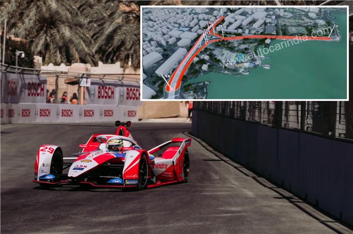 Hyderabad Formula E street circuit layout