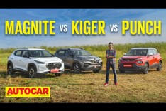 Tata Punch vs Nissan Magnite vs Renault Kiger comparison video