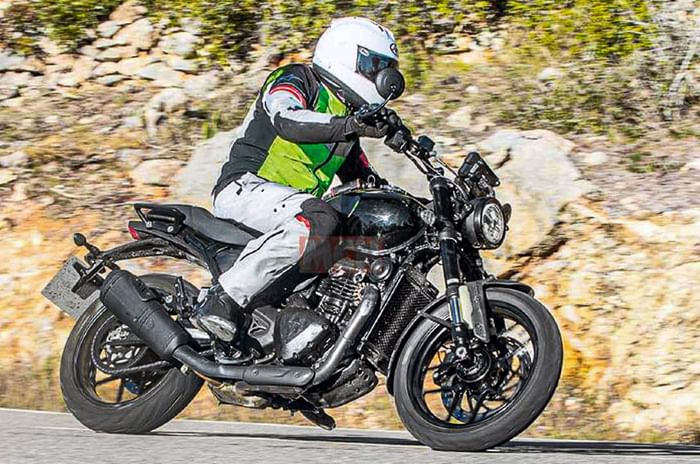 Bajaj-Triumph bikes spotted testing