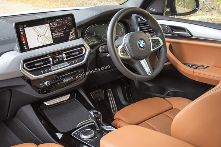 2022 BMW X3 xDrive 30i petrol India-spec interior cabin inside dashboard 12.3-inch touchscreen