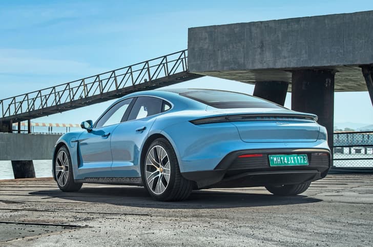 Porsche Taycan rear static image