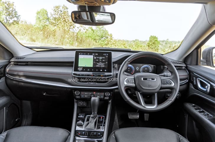 2022 Jeep Compass Trailhawk facelift review interior dashboard touchscreen