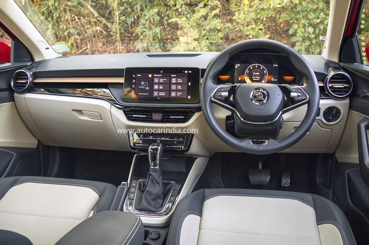 2022 Skoda Slavia 1.0-litre TSI turbo-petrol interior