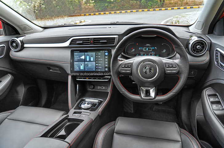 MG ZS EV interior
