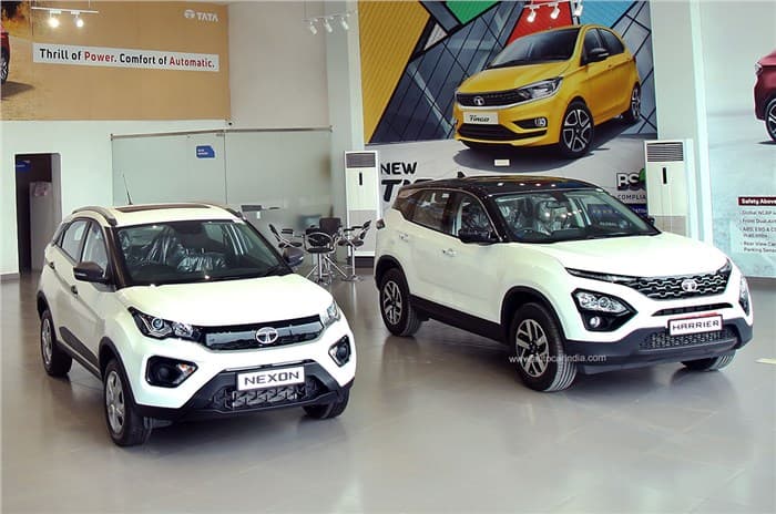Tata Nexon Safari in showroom