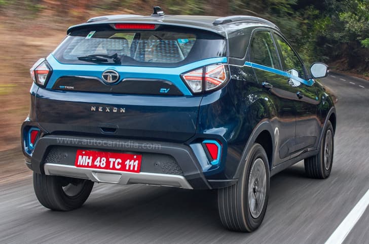 Tata Nexon EV Max front rear quarter