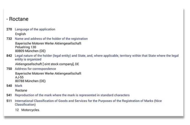 BMW name trademark image