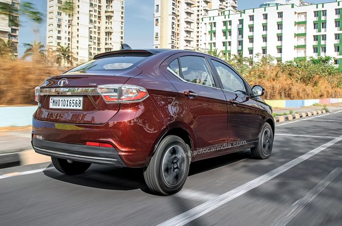 2022 Tata Tigor iCNG review, road test 2022 Tata Tigor iCNG rear profile