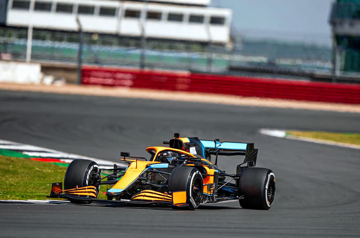 Jehan Daruvala McLaren F1 test at Silverstone