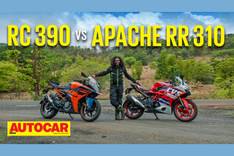 KTM RC 390 vs TVS Apache RR310 comparison video