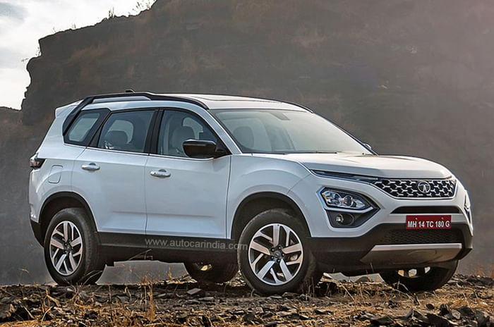 Mahindra XUV700 vs Tata Safari: which is the better three-row automatic SUV? Tata Safari front three quarter