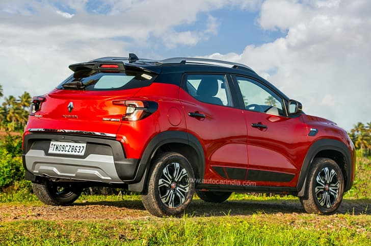 2022 Renault Kiger rear three quarter