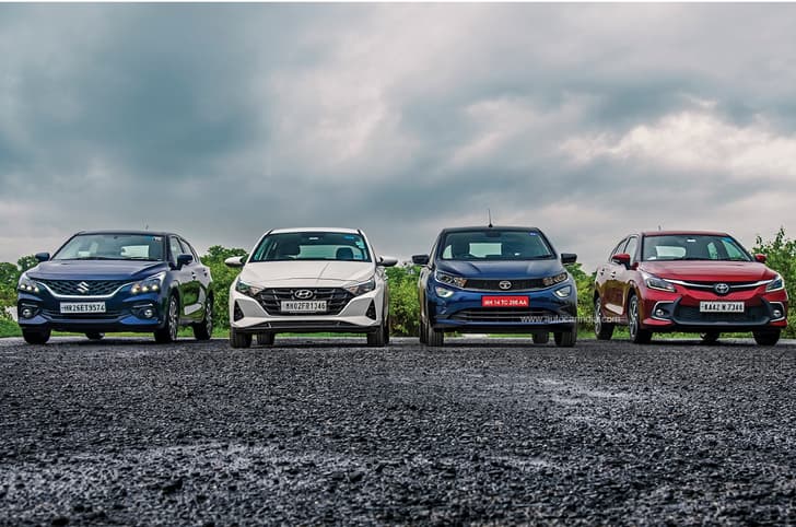 Toyota Glanza, Maruti Suzuki Baleno, Tata Altroz, Hyundai i20 comparison