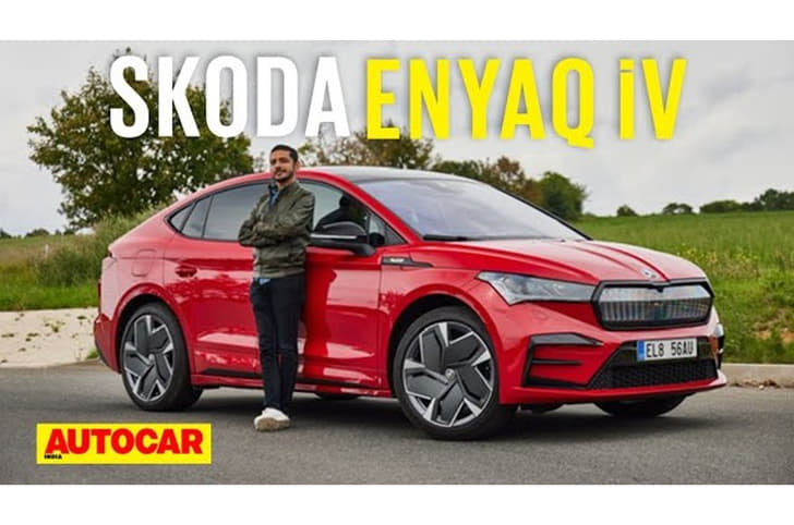 2022 Skoda Enyaq RS iV video review.