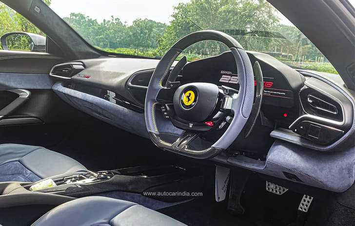 2022 Ferrari 296 GTB interior.