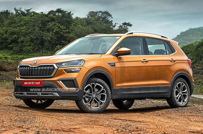 Kia Seltos or Skoda Kushaq: which is the better all-rounder? Skoda Kushaq front quarter