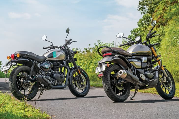 RE Hunter 350 vs TVS Ronin comparison.