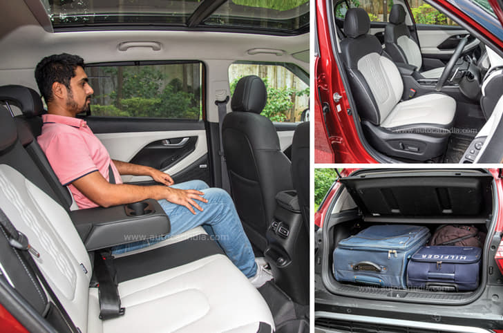 Creta back seat, front seat and boot space