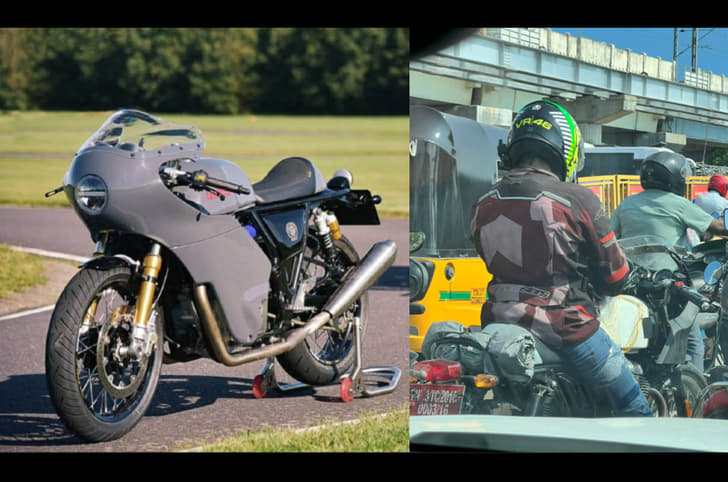 Faired RE Continental GT-R 650 spied testing