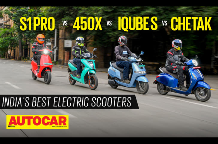 EV scooter video comparison. 