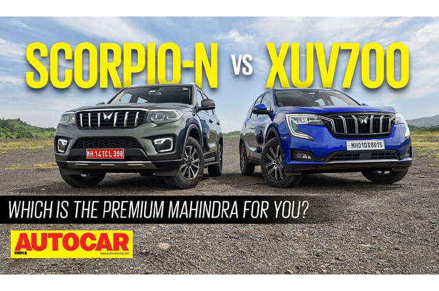 2022 Mahindra Scorpio N vs XUV700 comparison video