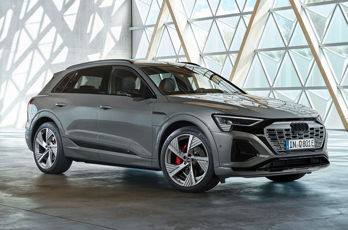 Audi Q8 e-tron front quarter.