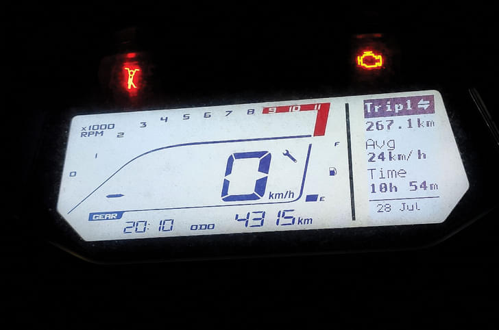 Hero Xpulse instrument cluster