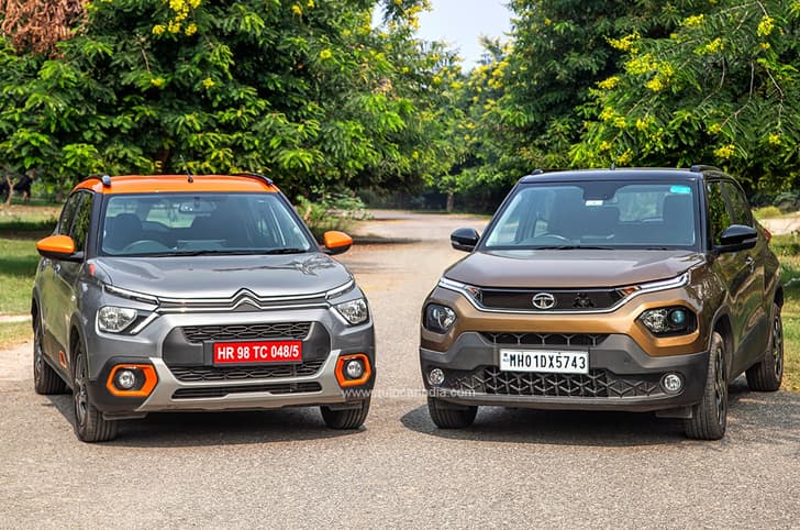 2022 Tata Punch vs Citroen C3 comparison.