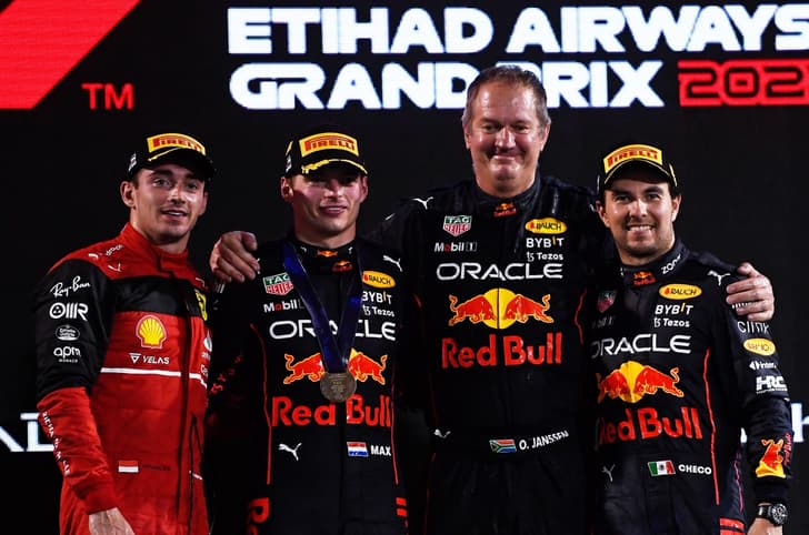 2022 F1 Abu Dhabi GP podium