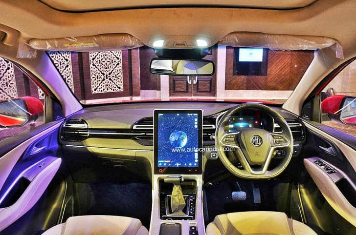 MG Hector facelift interior