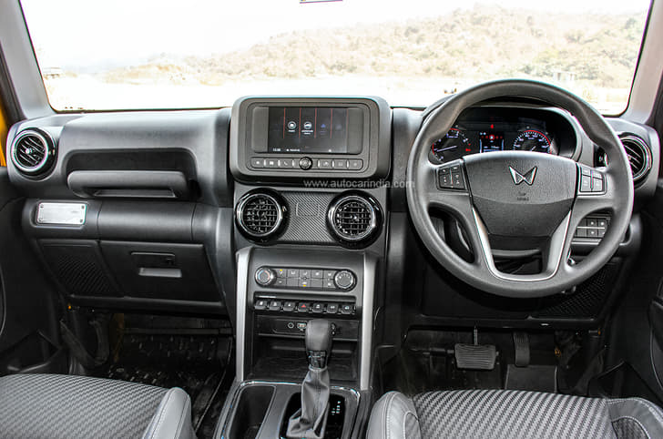 2023 Mahindra Thar 4X2 interior
