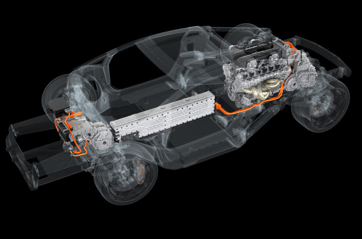 Lamborghini Aventador replacement V12 hybrid powertrain.
