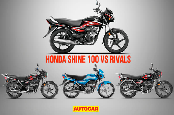 Honda Shine 100 vs rivals: price, specifications compared