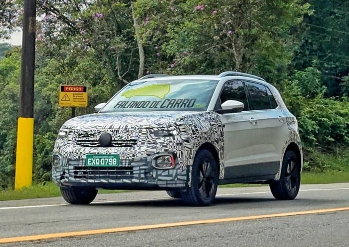 VW T-Cross facelift front tracking