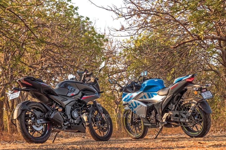 Bajaj Pulsar F250 price, Suzuki Gixxer SF 250 price.