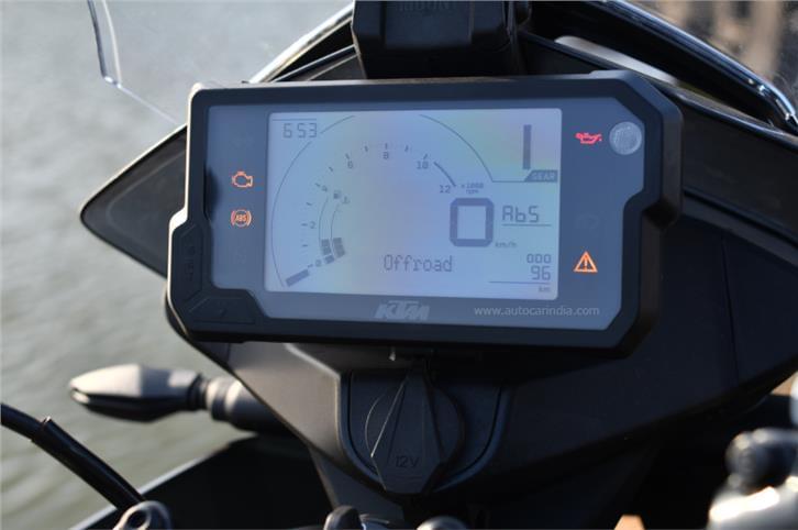 KTM 390 Adventure-X instrument cluster