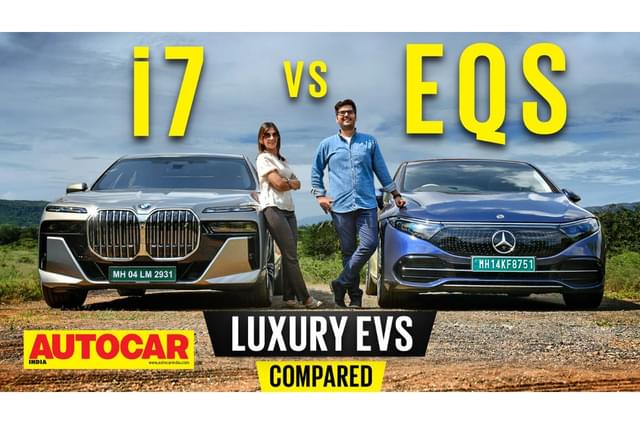 BMW i7 vs Mercedes Benz EQS video comparison