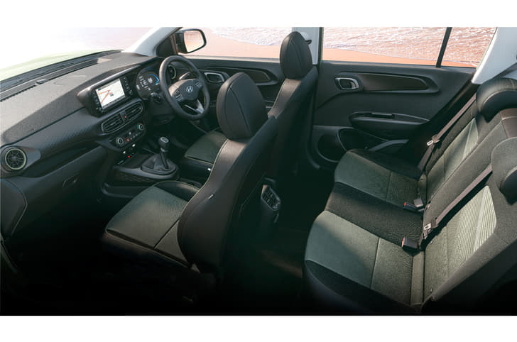 Hyundai Exter dashboard, seats