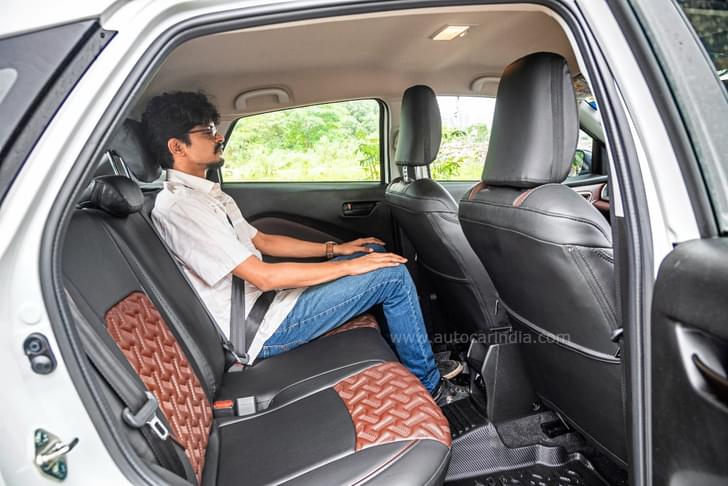 Maruti Suzuki Fronx rear seats 