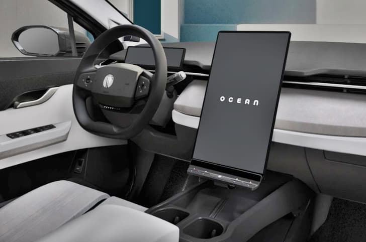 Fisker Ocean interior 