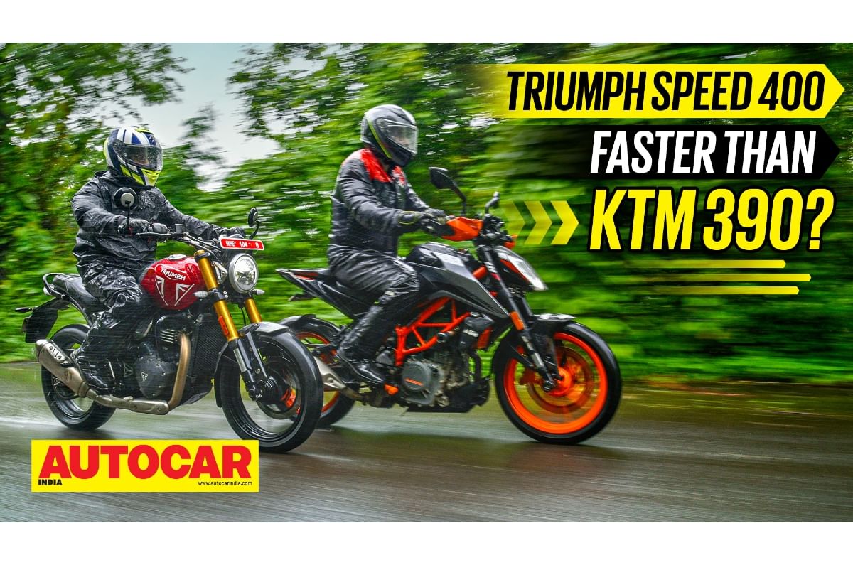 Triumph Speed 400 vs KTM 390 Duke comparison video