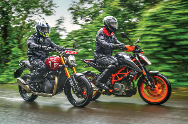 Triumph Speed 400 vs KTM 390 Duke comparison: Family feud