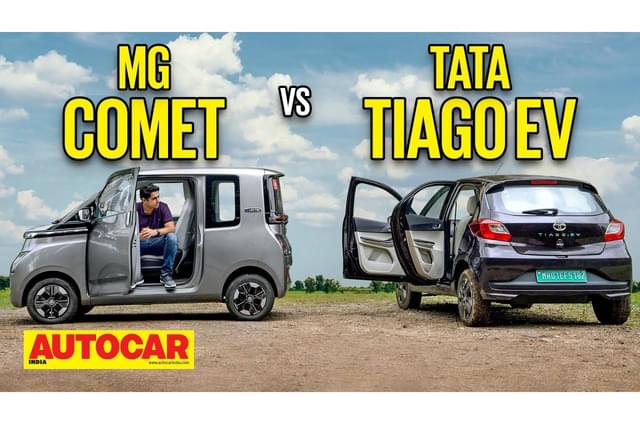 MG Comet vs Tata Tiago EV comparison video