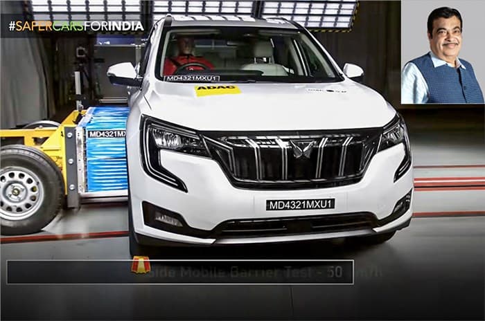 XUV700 Crash test