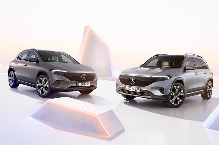 Mercedes Benz EQB, EQA facelifts revealed