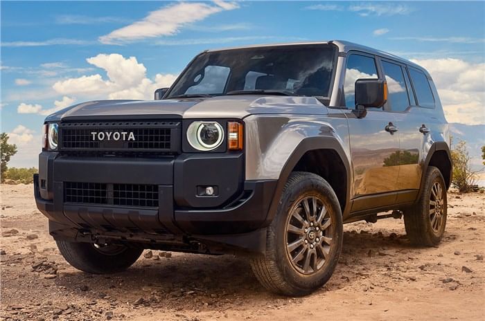 Toyota Land Cruiser Prado with yoke-like steering 